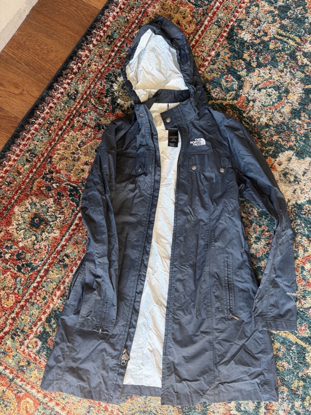 The North Face Women's Black Hooded Trench Coat